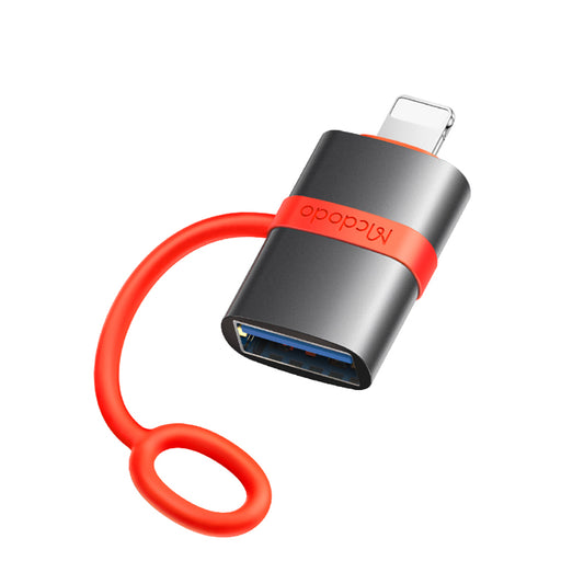 OTG Lightning - USB-A McDodo OT-2600 Adapter, Grijs