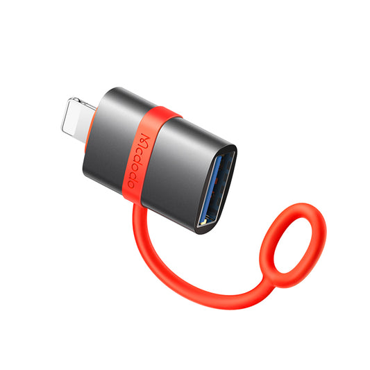 OTG Lightning - USB-A McDodo OT-2600 Adapter, Grijs
