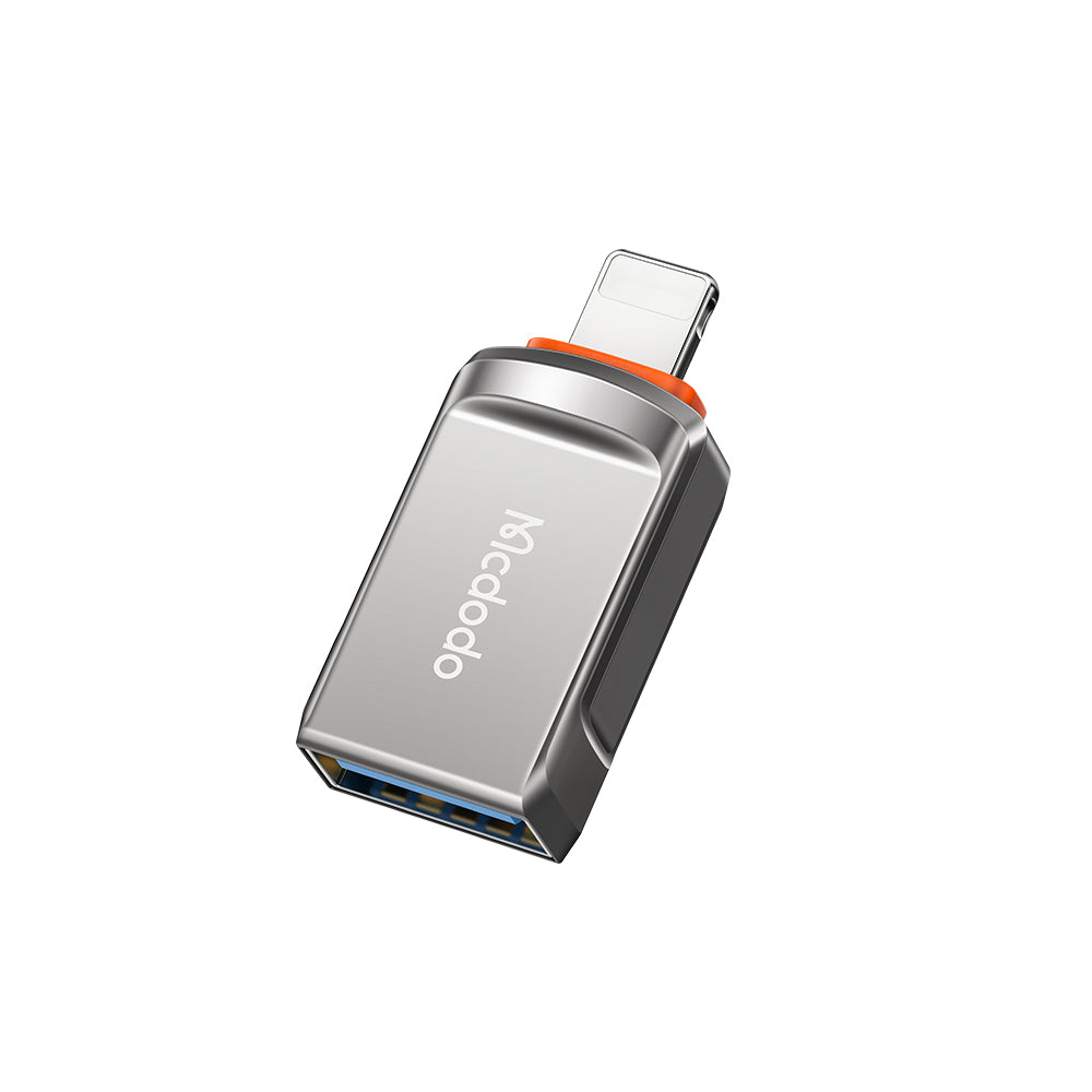 OTG Lightning - USB-A McDodo OT-8600 Adapter, Grijs