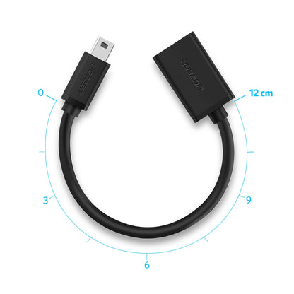 UGREEN US249 miniUSB - USB-A OTG-adapter UGREEN US249, zwart