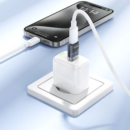USB-C - USB-A Data en Oplaad Adapter HOCO UA36C, Zwart