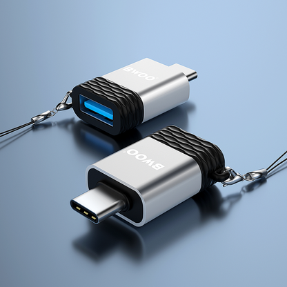 OTG-adapter USB-A - USB-C BWOO BZ-35, Grijs