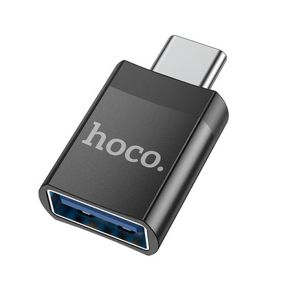 HOCO UA17 USB-C naar USB-A OTG-adapter USB-C, zwart 