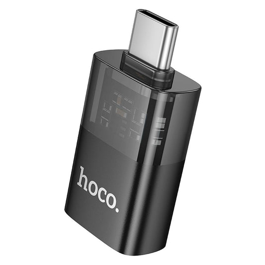 OTG Adapter USB-C - USB-A HOCO UA36B, Zwart