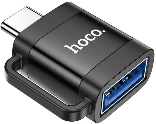 OTG Adapter USB-C - USB-A HOCO UA31C, Zwart