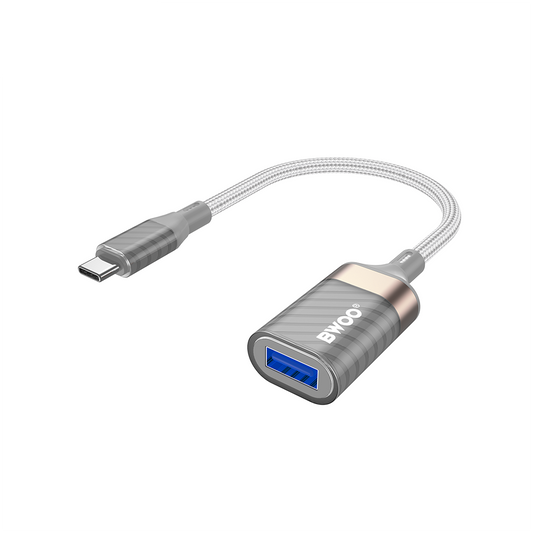 OTG Adapter USB-C - USB-A BWOO BZ69, Grijs