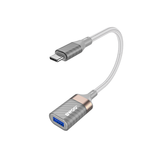OTG Adapter USB-C - USB-A BWOO BZ69, Grijs
