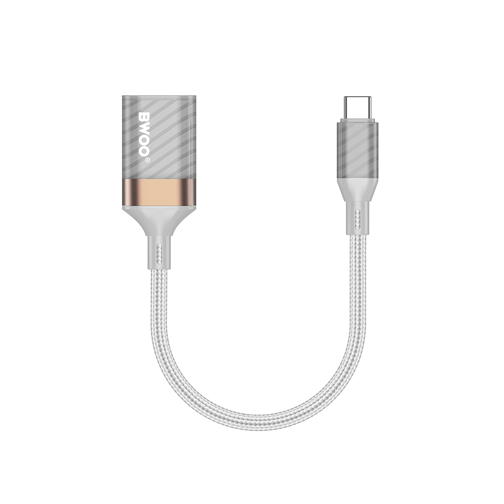 OTG Adapter USB-C - USB-A BWOO BZ69, Grijs