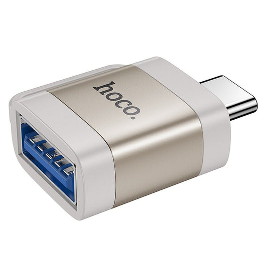 OTG Adapter USB-C - USB-A HOCO UA31C, Grijs