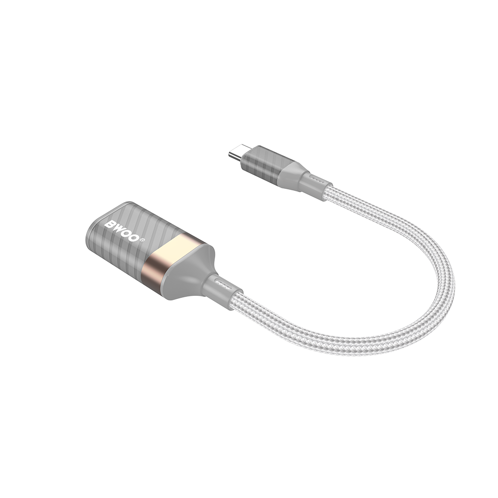 OTG Adapter USB-C - USB-A BWOO BZ69, Grijs