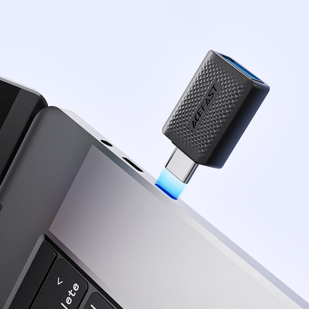 OTG Adapter USB-C - USB-A Acefast J1, Zwart