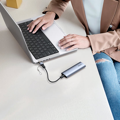 USB-C - USB-A McDodo OT-7580 Data- en Oplaadadapter, Zwart