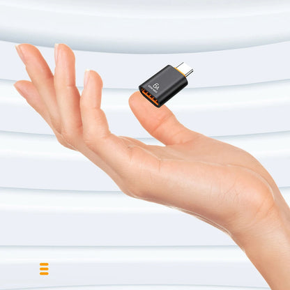 OTG Adapter USB-C - USB-A Techsuit A2 HyperPort, Zwart Oranje