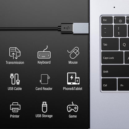 OTG Adapter USB-C - USB-A Techsuit A8 SlateVolt, Grijs