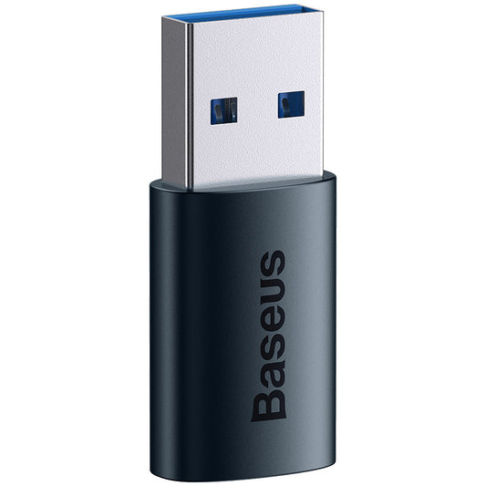 Baseus Ingenuity USB-C - USB-A data- en oplaadadapter, blauw ZJJQ000103