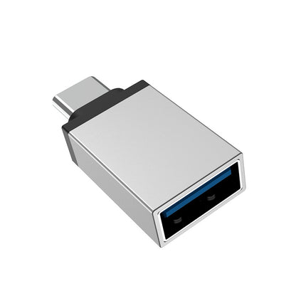 OTG USB-A - USB-C adapter Borofone BV3, Zilver