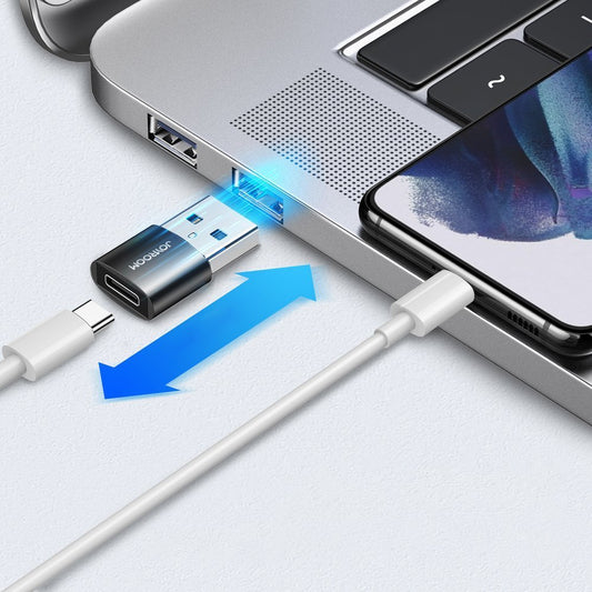 Adapter voor gegevens en opladen USB-C - USB-A Joyroom S-H152, Set van 2 stuks, Zwart