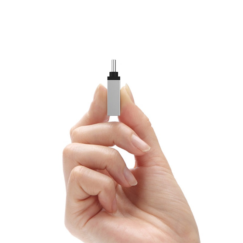 OTG USB-A - USB-C adapter Borofone BV3, Zilver