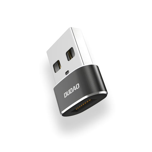 USB-C naar USB-A data- en oplaadadapter Dudao L16AC, zwart