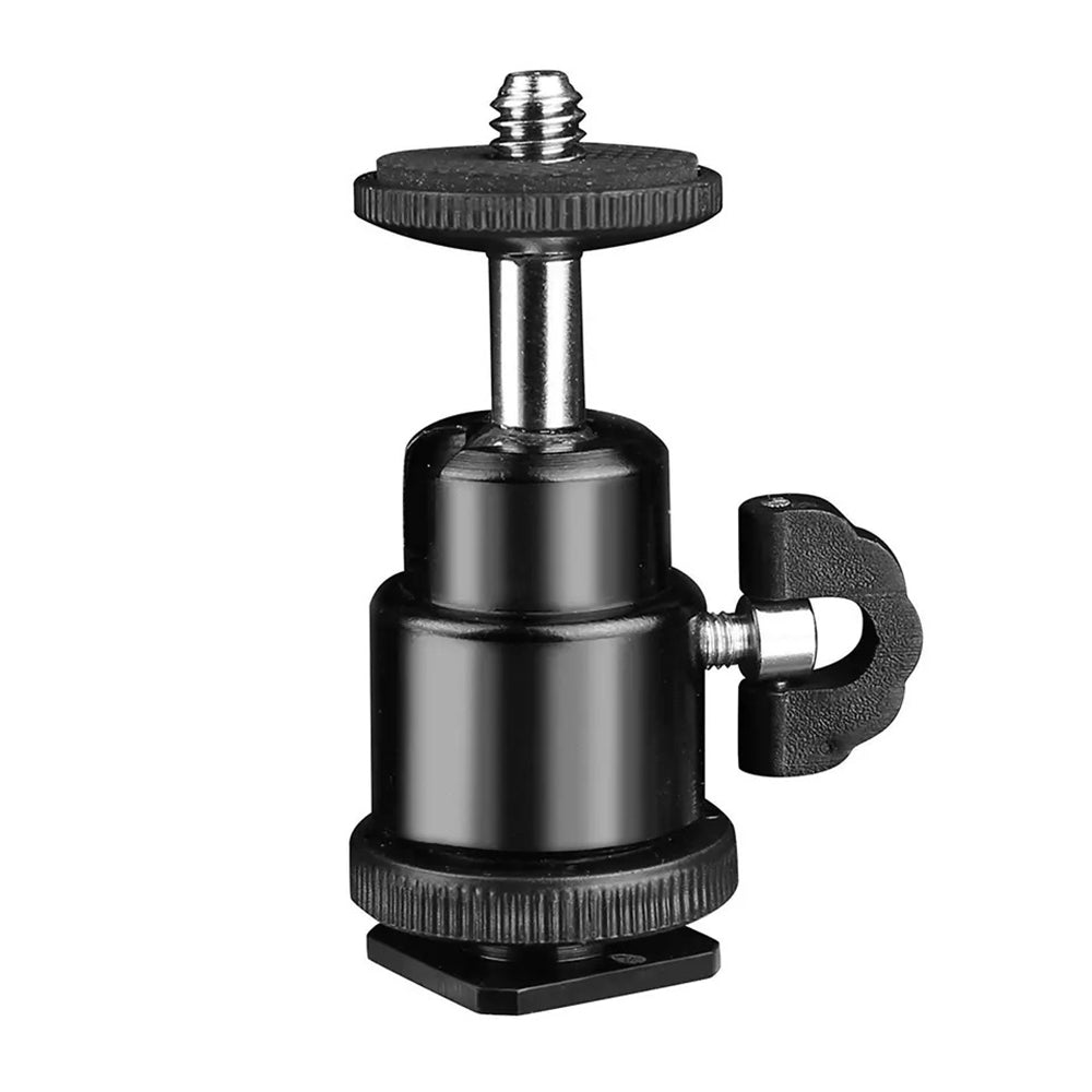 Cold Shoe-adapter - 1/4 inch Techsuit BH-2, Zwart