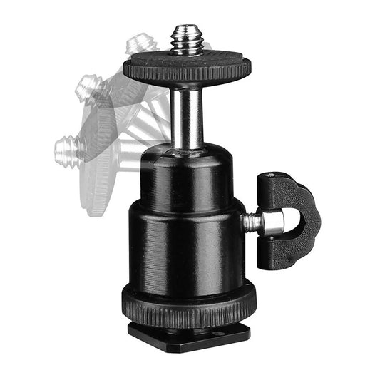 Cold Shoe-adapter - 1/4 inch Techsuit BH-2, Zwart