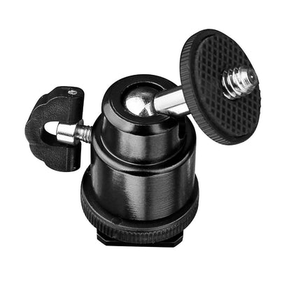 Cold Shoe-adapter - 1/4 inch Techsuit BH-2, Zwart