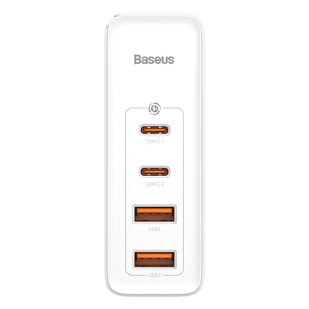 Netwerkoplader Baseus GaN2 Pro, 100W, 3A, 2 x USB-A - 2 x USB-C, Wit CCGAN2P-L02