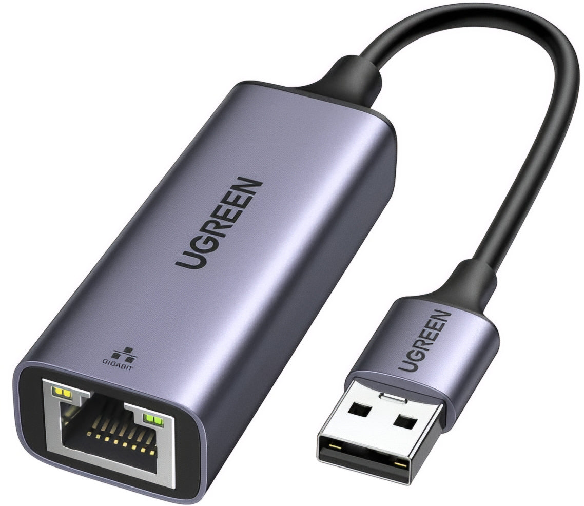 UGREEN CM209 Netwerkkaart, RJ45, USB, Gri