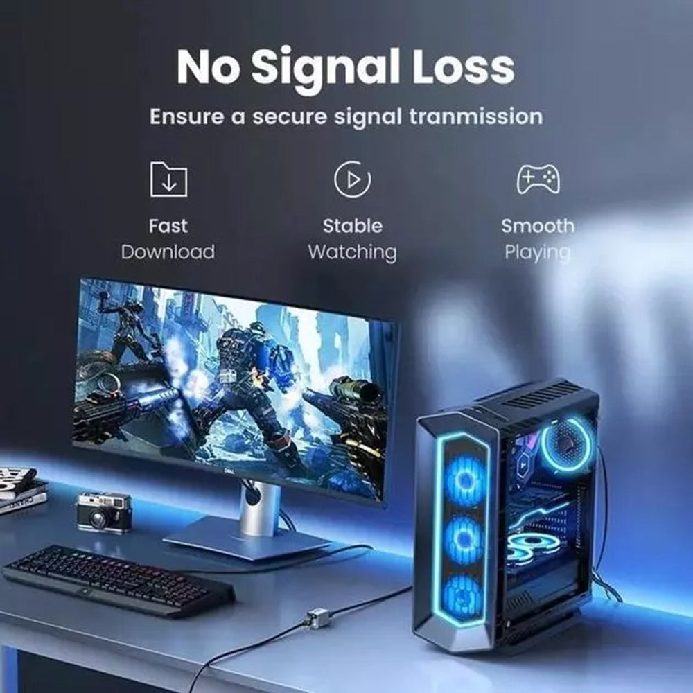 Netwerkadapter UGREEN NW261, RJ45 - RJ45, Zwart