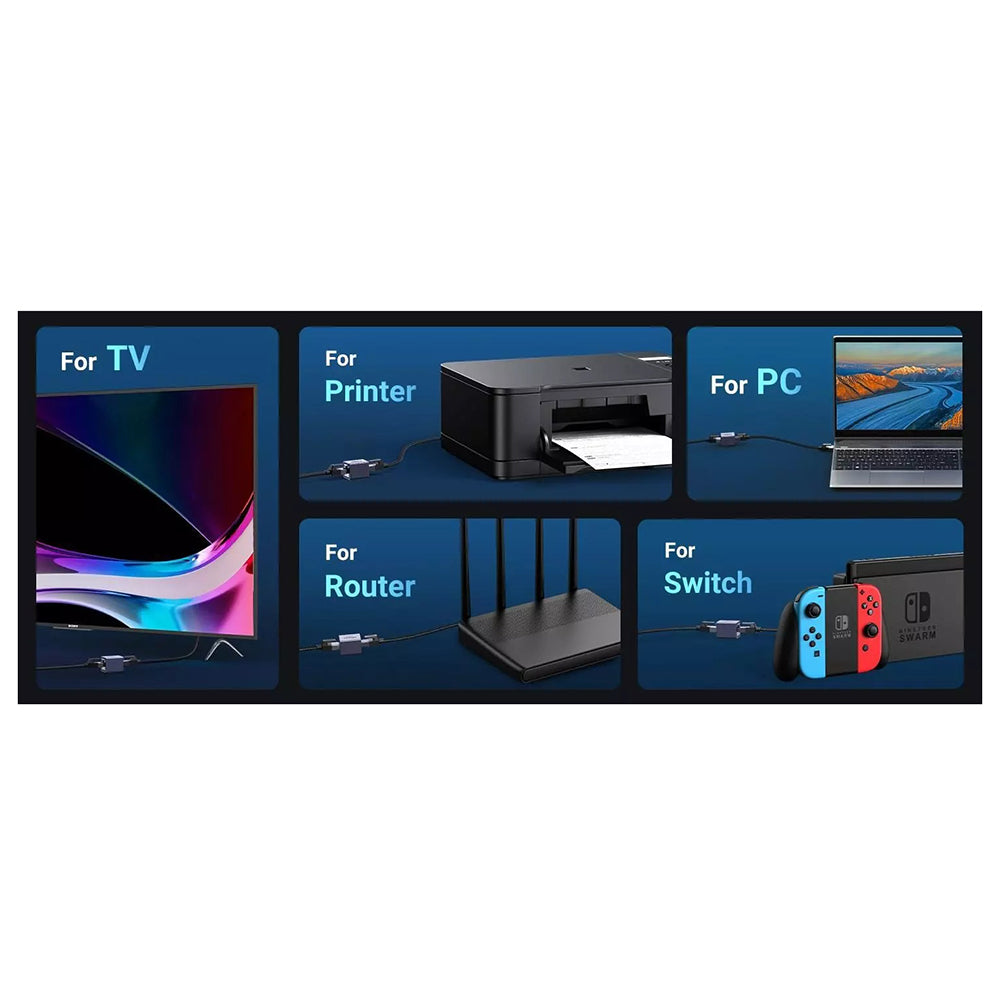 Netwerkadapter UGREEN NW261, RJ45 - RJ45, Zwart