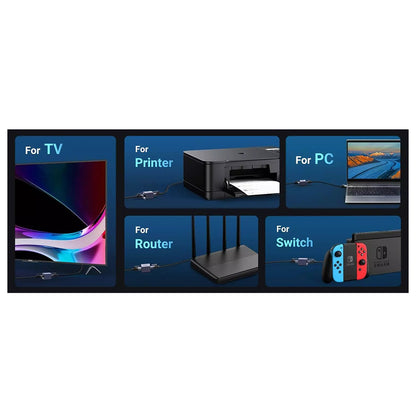 Netwerkadapter UGREEN NW261, RJ45 - RJ45, Zwart