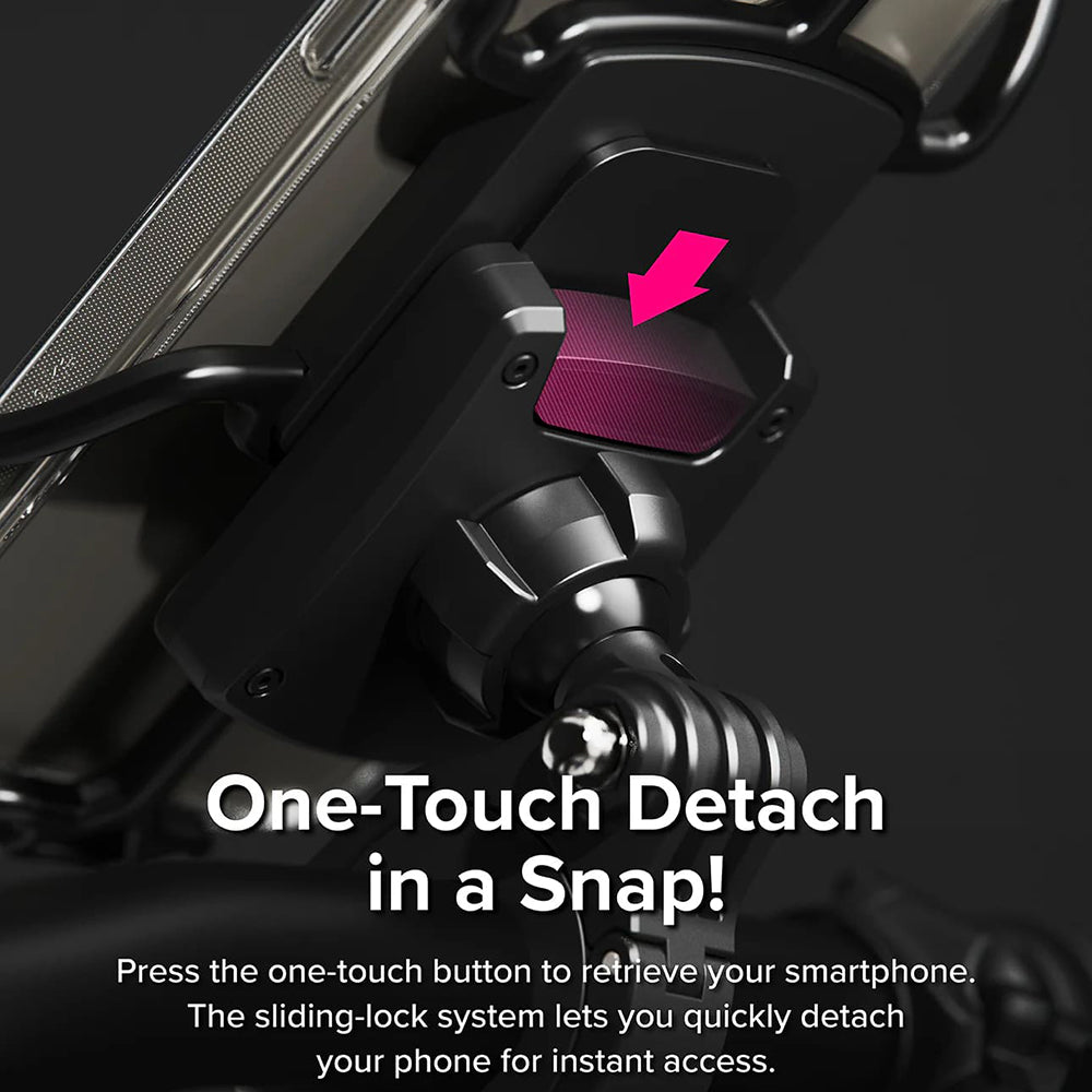 Ringke Quick & Go Telefoonadapter voor Fietssteun, Set van 2 Stuks, Zwart