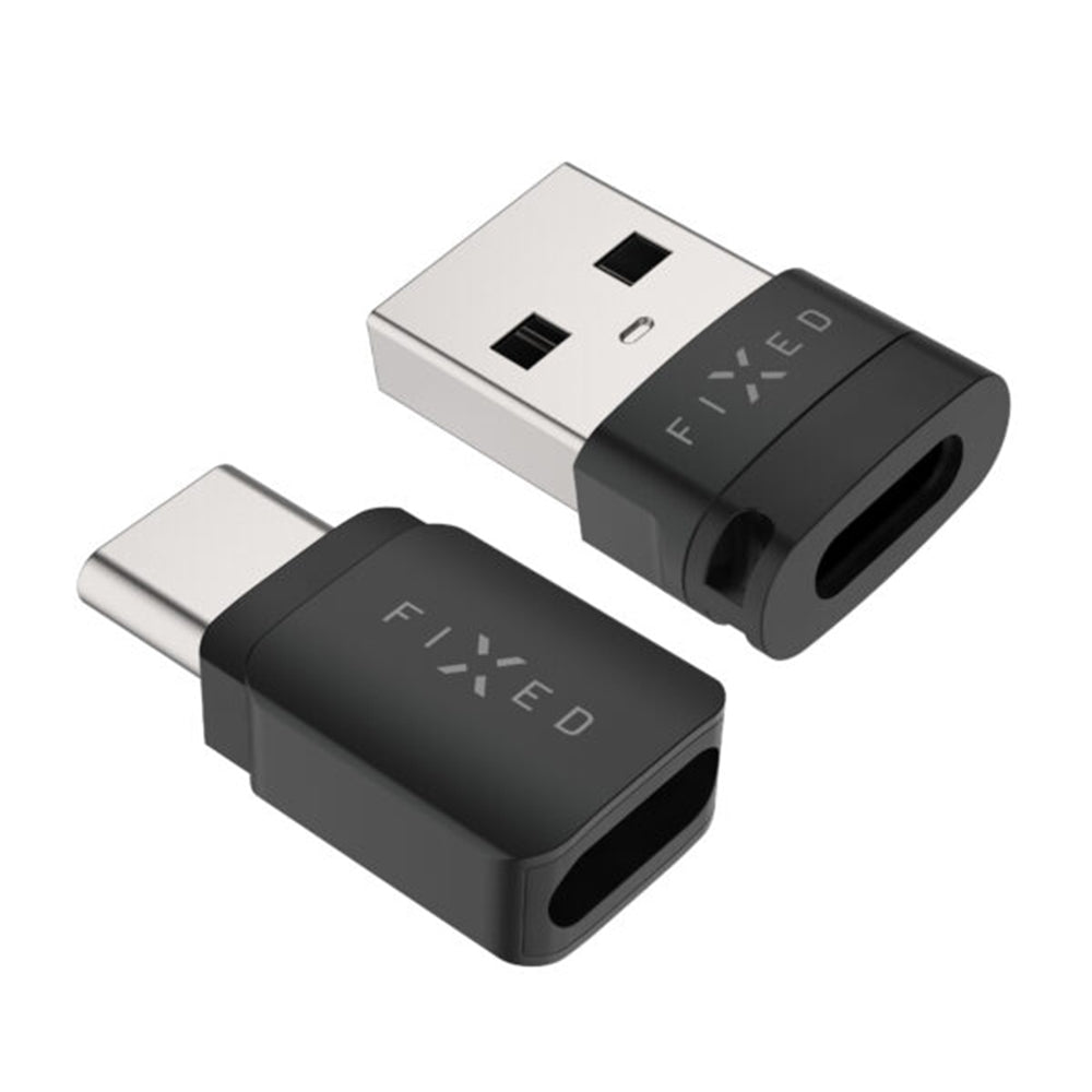 USB Data Lock Adapter Fixed, USB-A / USB-C, 2in1, Zwart