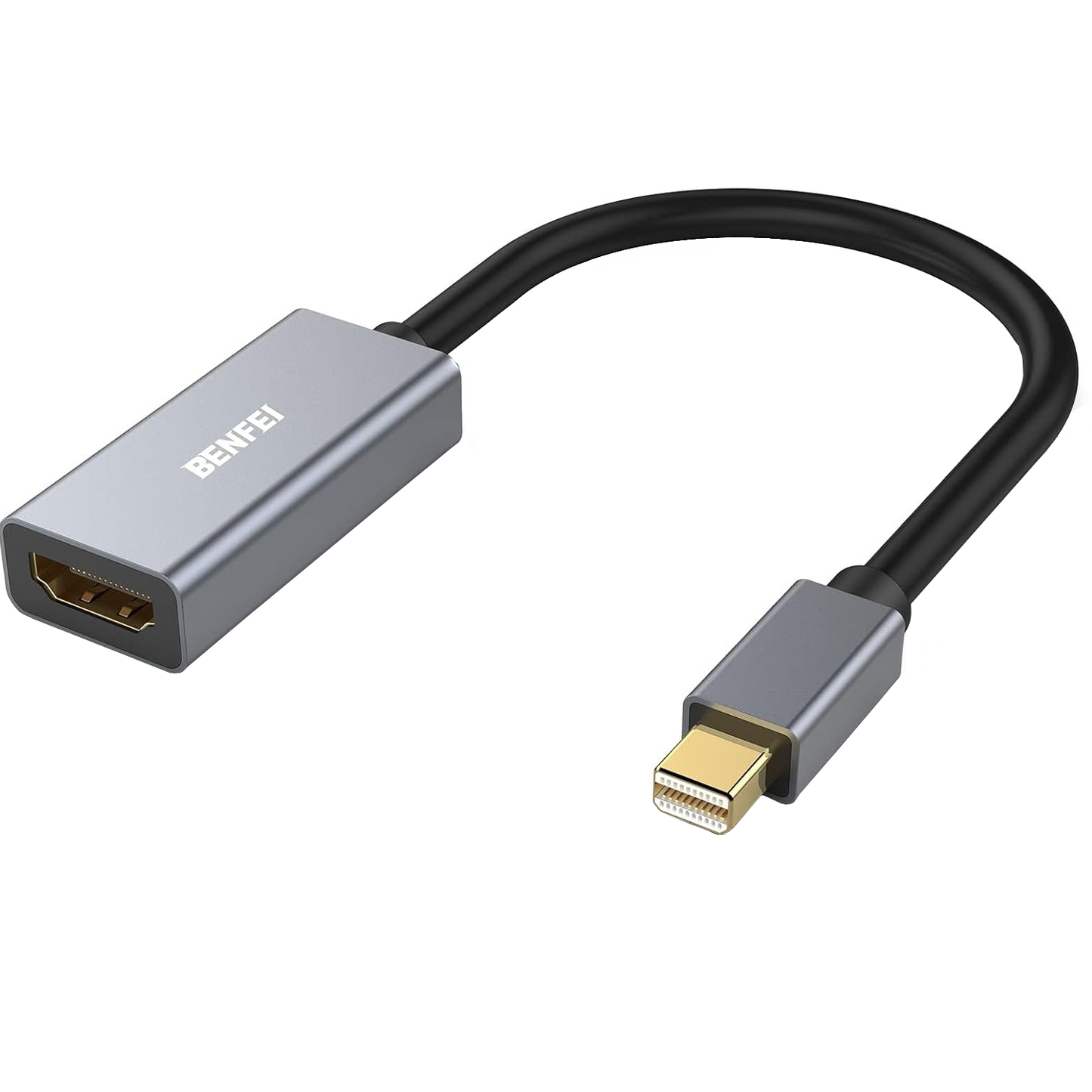 Benfei Video-adapter, MiniDisplayPort - HDMI, Grijs