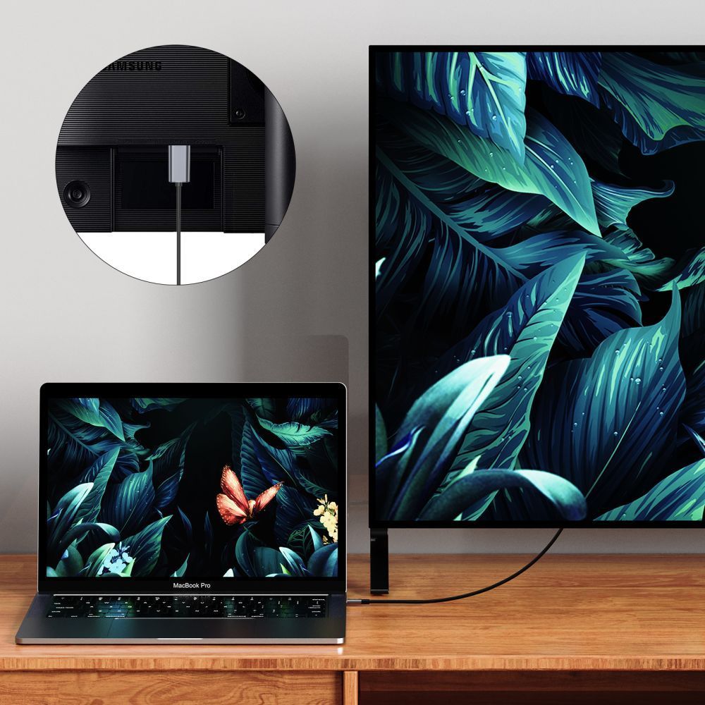 Video Adapter Tech-Protect Ultraboost, VGA - HDMI, 1080P, Zwart