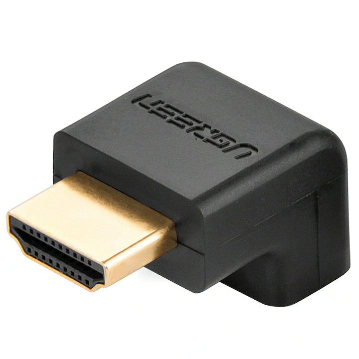 UGREEN Angled Video Adapter, HDMI - HDMI, 4K, Zwart
