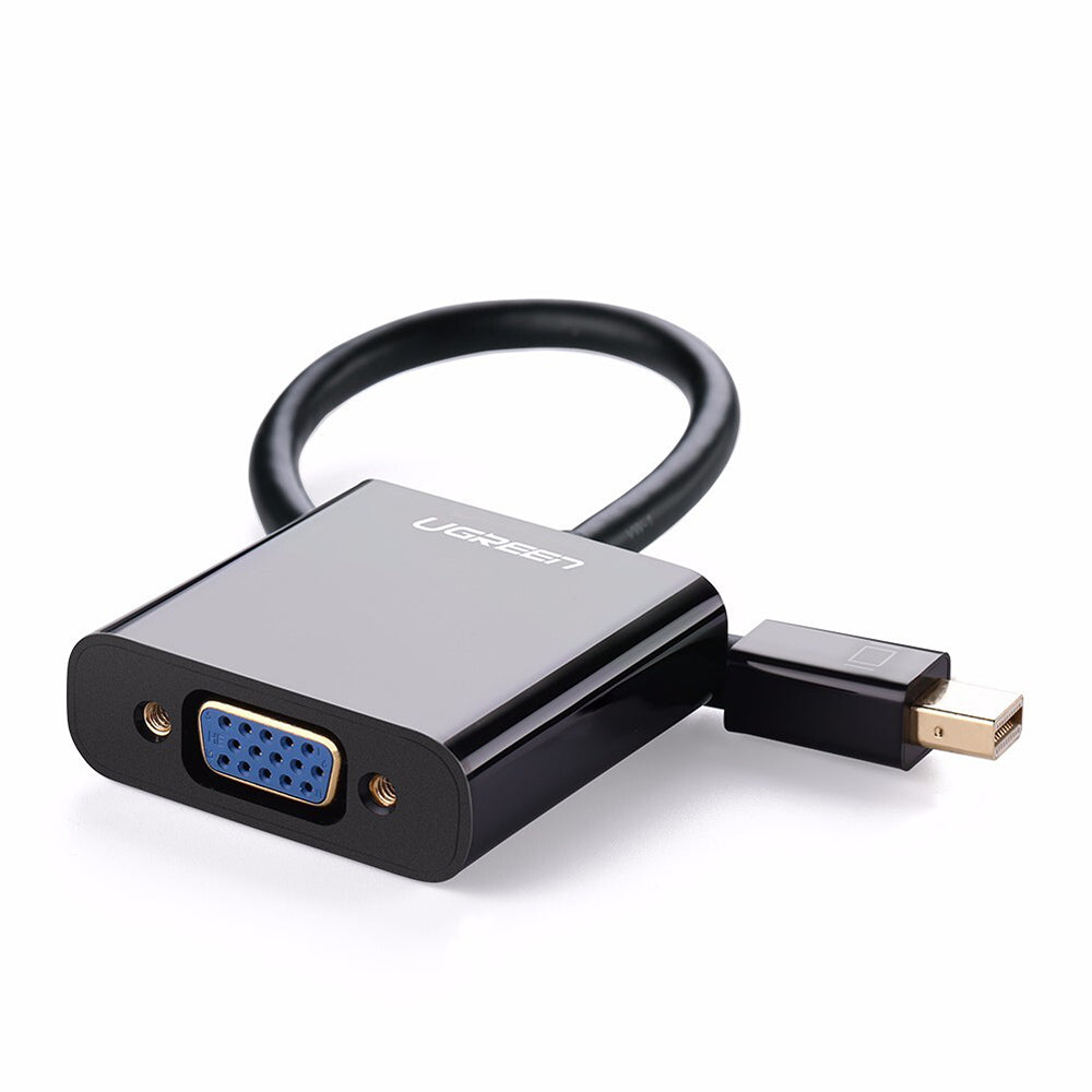 Video Adapter UGREEN, MiniDisplayPort - VGA, 1080P, Zwart