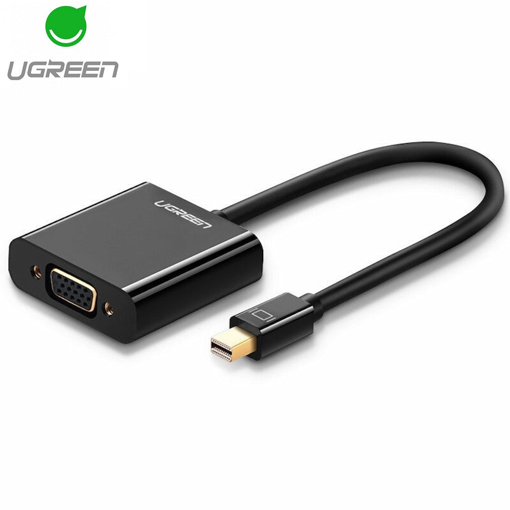 Video Adapter UGREEN, MiniDisplayPort - VGA, 1080P, Zwart