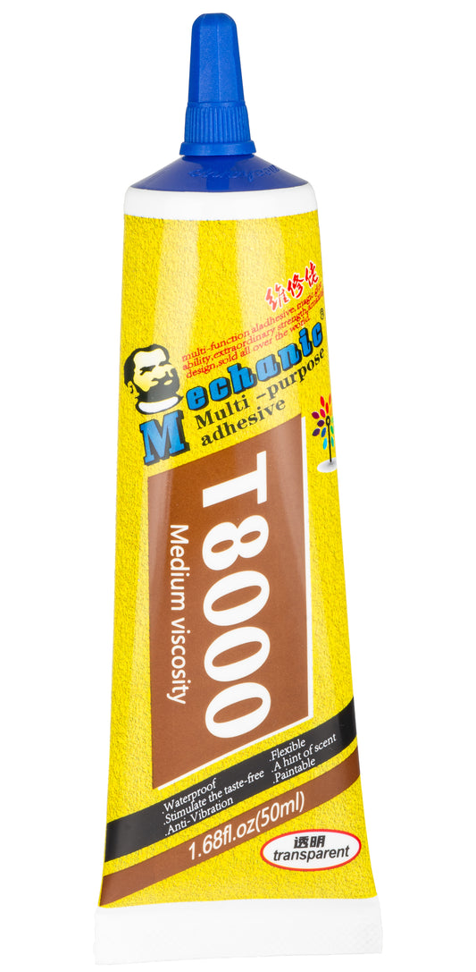 Mechanic T-8000 Vloeibare Lijm, 50ml, Transparant