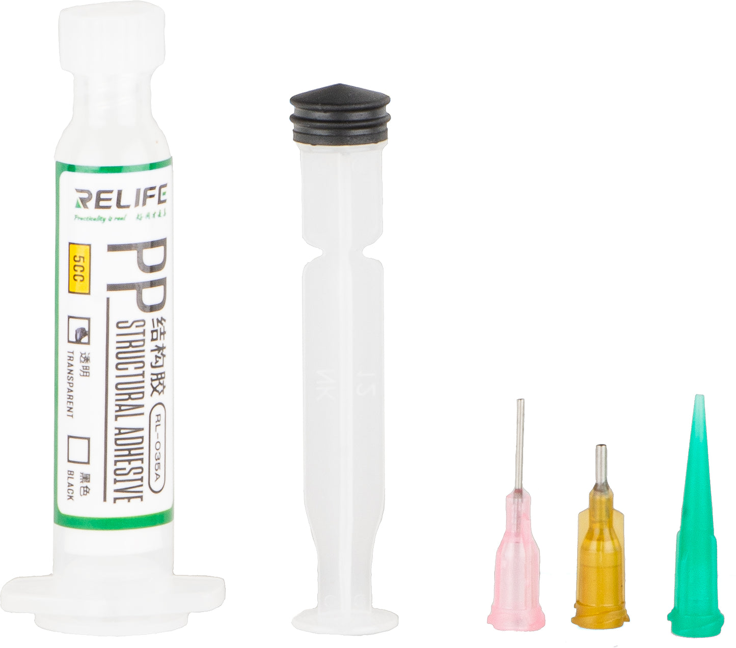 Relife RL-035A PP Vloeibare Lijm, Spuitertype, 5ml, Transparant