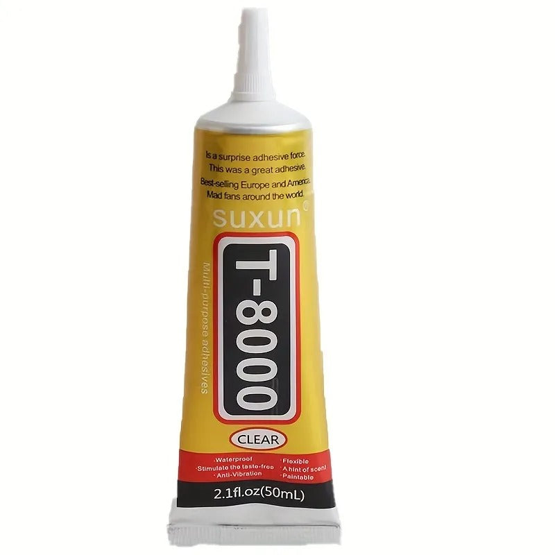 Suxun T-8000 vloeibare lijm, 50ml, Transparant