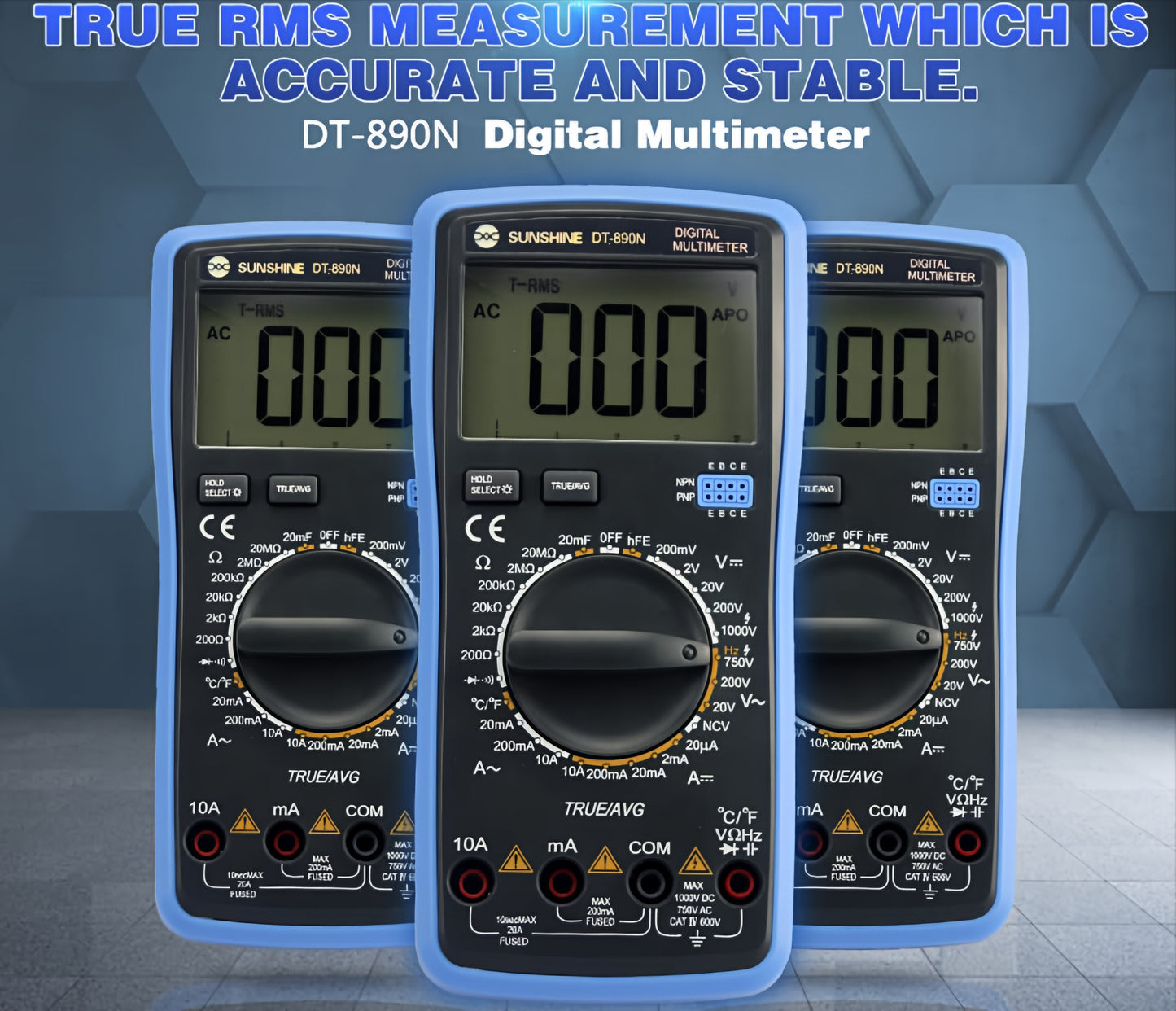 Digitale Meetapparaat Sunshine DT-890N