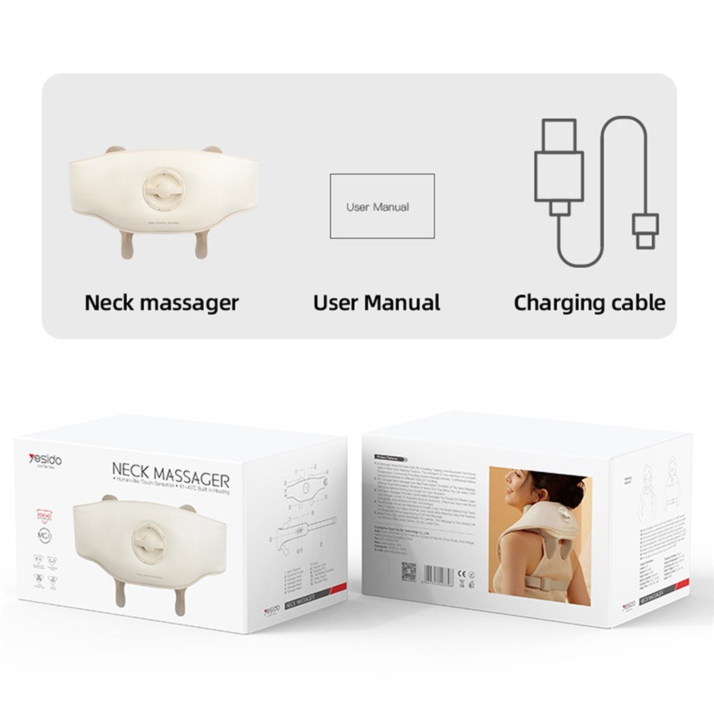 Yesido MG11 Nekmassageapparaat, Beige