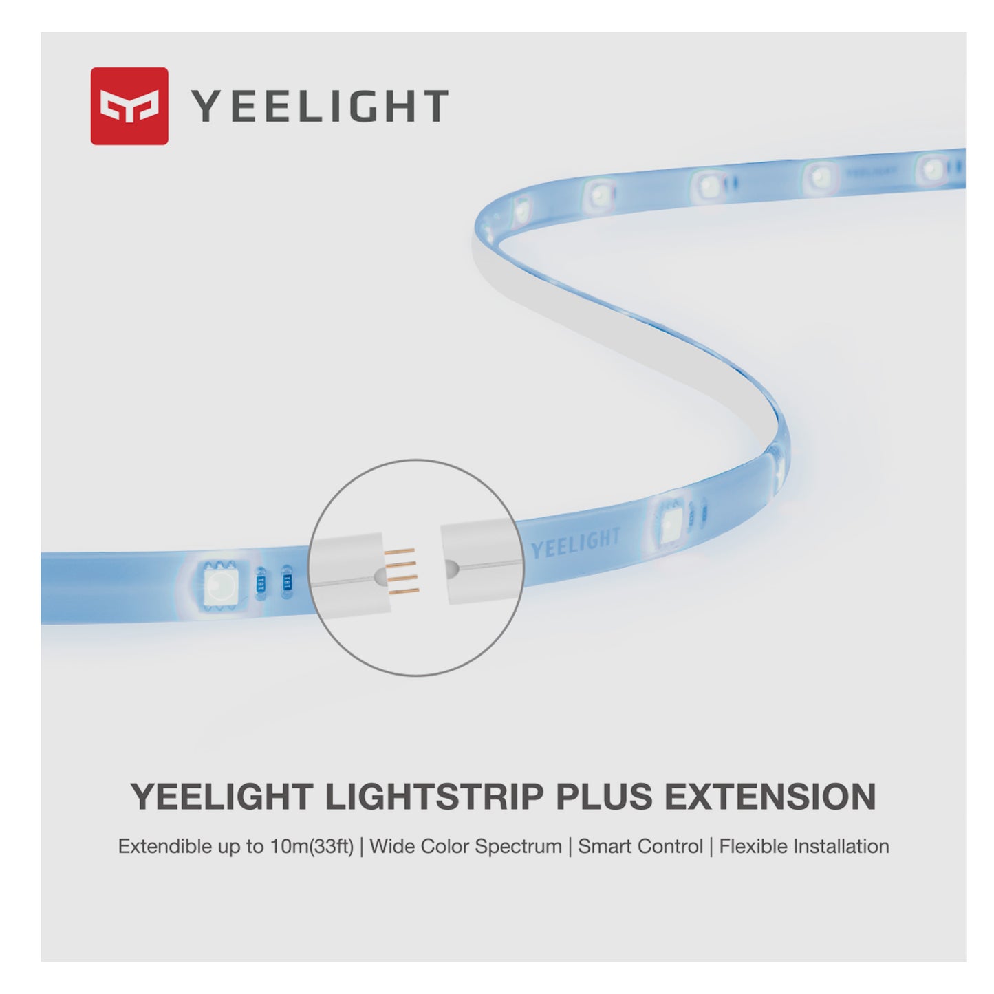 Yeelight Led Strip, Extension, RGB, 1m, White GPX4015RT