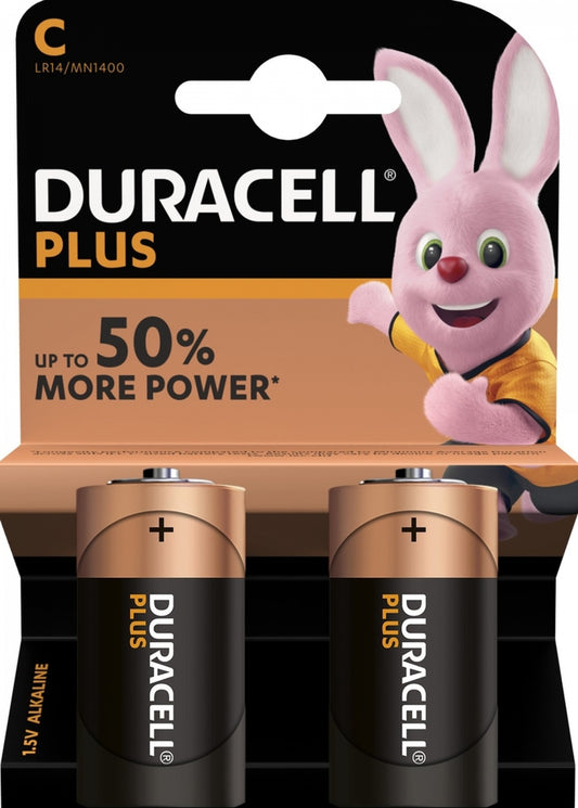 Duracell Plus batterij, LR14, Set van 2 stuks