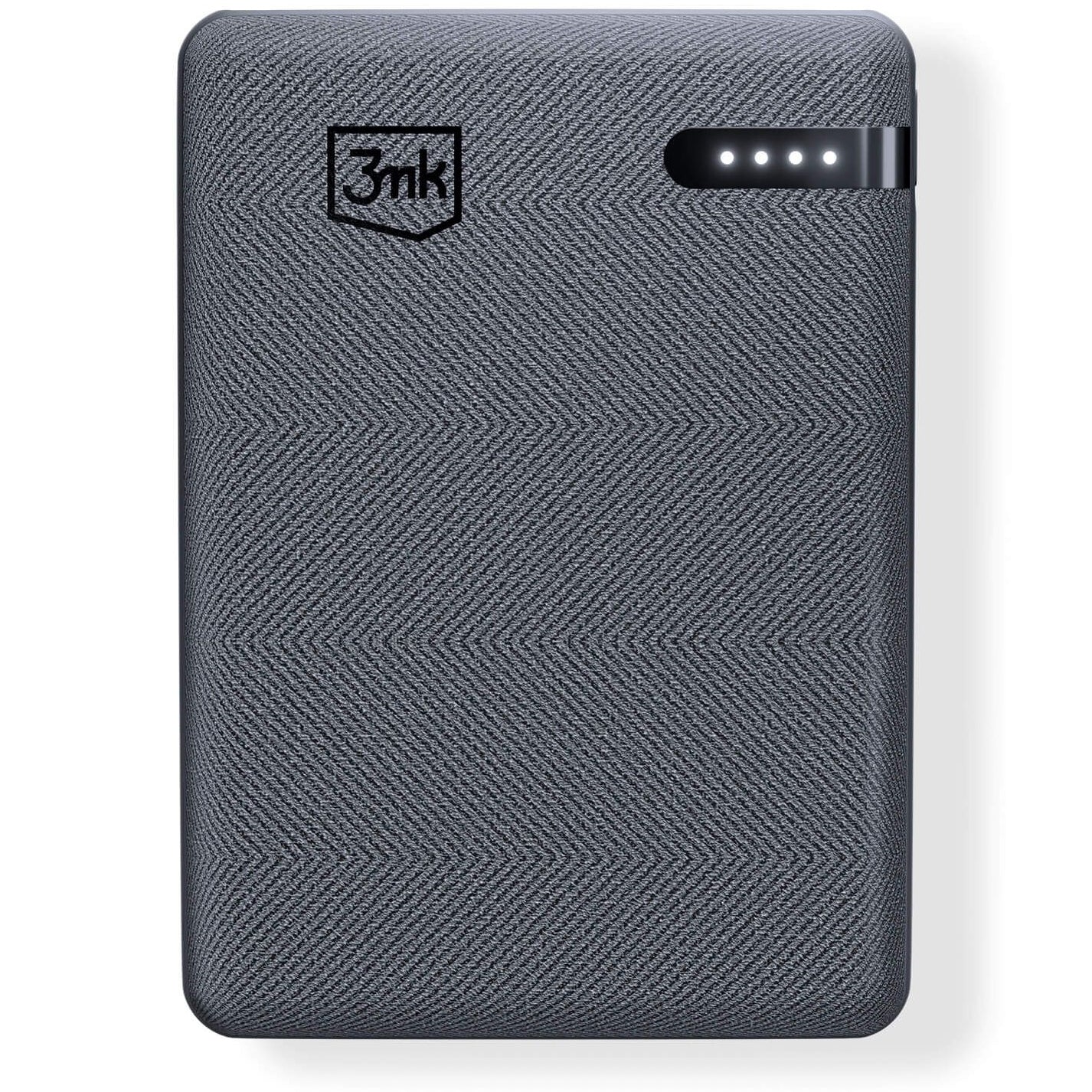 Externe Batterij 3MK Pocket, 5000mAh, 12W, 1 x USB-C, Grijs
