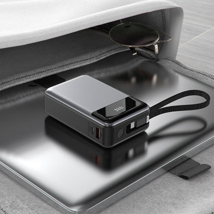 Externe Batterij Acefast M21, 20000mAh, 65W, QC + PD, 1 x USB-A - 2 x USB-C, Zwart