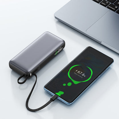 Externe Batterij Acefast M22, 20000mAh, 130W, QC + PD, 1 x USB-A - 2 x USB-C, Zwart