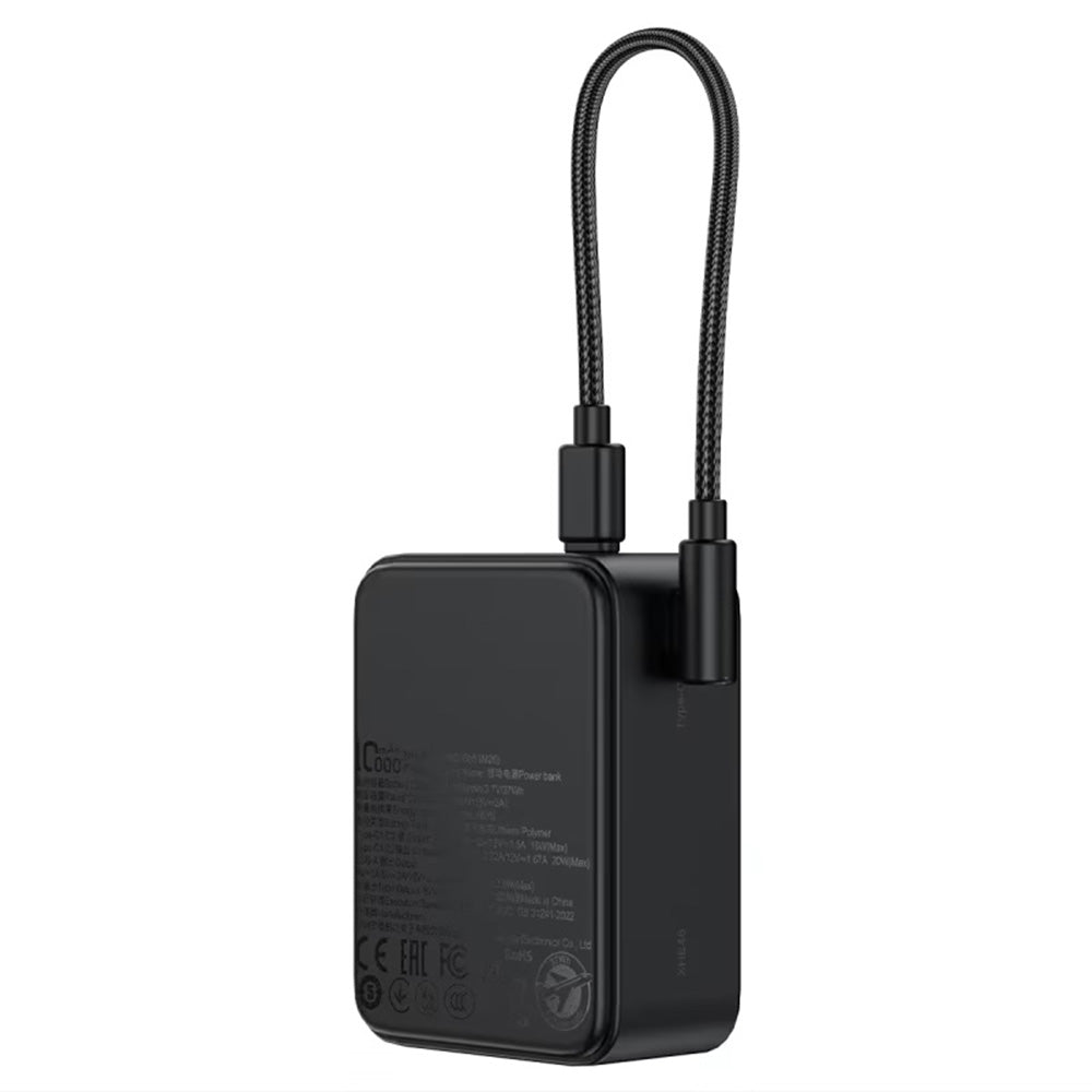 Externe Batterij Acefast M28, 10000mAh, 22.5W, QC + PD, 1 x USB-A - 2 x USB-C, Zwart