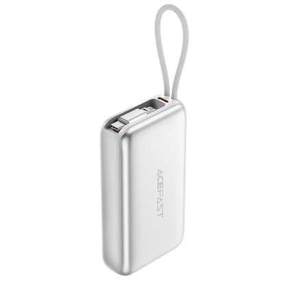 Externe Batterij Acefast M32, 10000mAh, 35W, PD, 2 x USB-C, Zilverkleurig